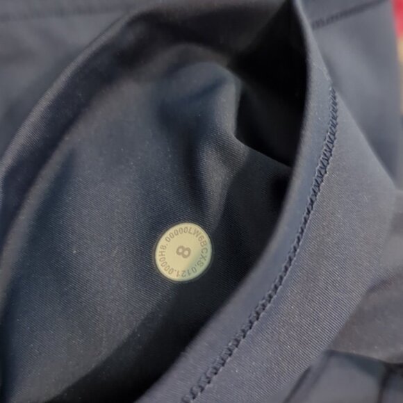 Lululemon Fast Free High Rise Crop II 23" Non Reflective Navy Nulux - Picture 2 of 8